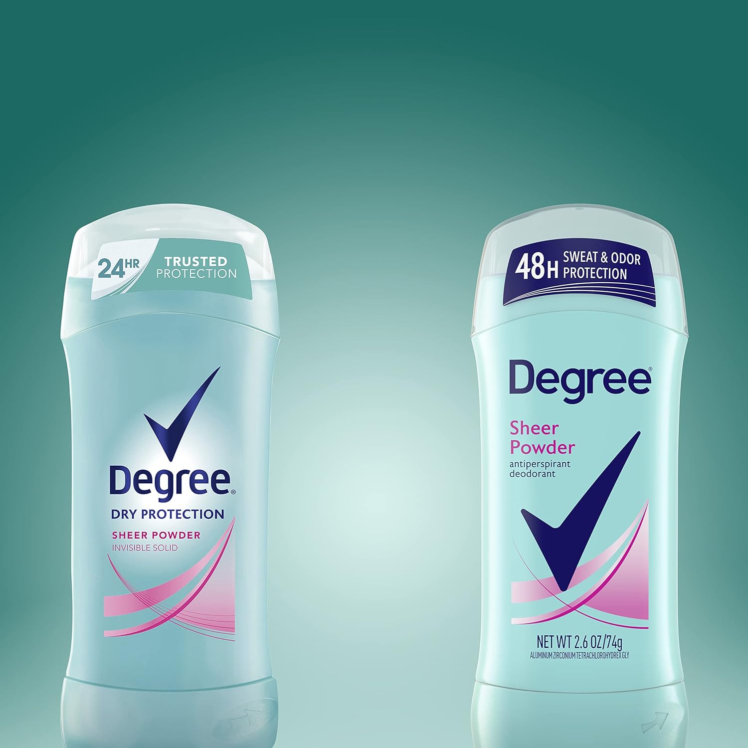 Degree Original Antiperspirant Deodorant Sheer Powder Pack of 6 48-Hour Sweat & Odor Protection Antiperspirant for Women 2.6 oz - Image 8