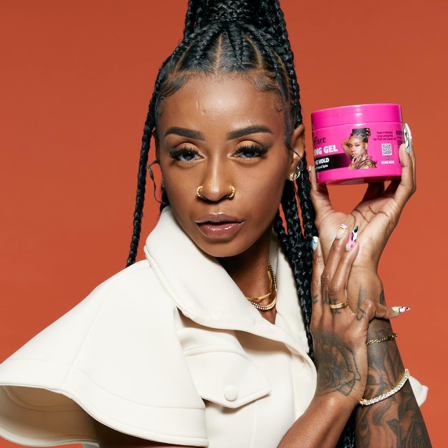 Red by Kiss Extreme Hold Braiding Gel for Box Braids and Cornrows, 6 fl. oz - Image 2