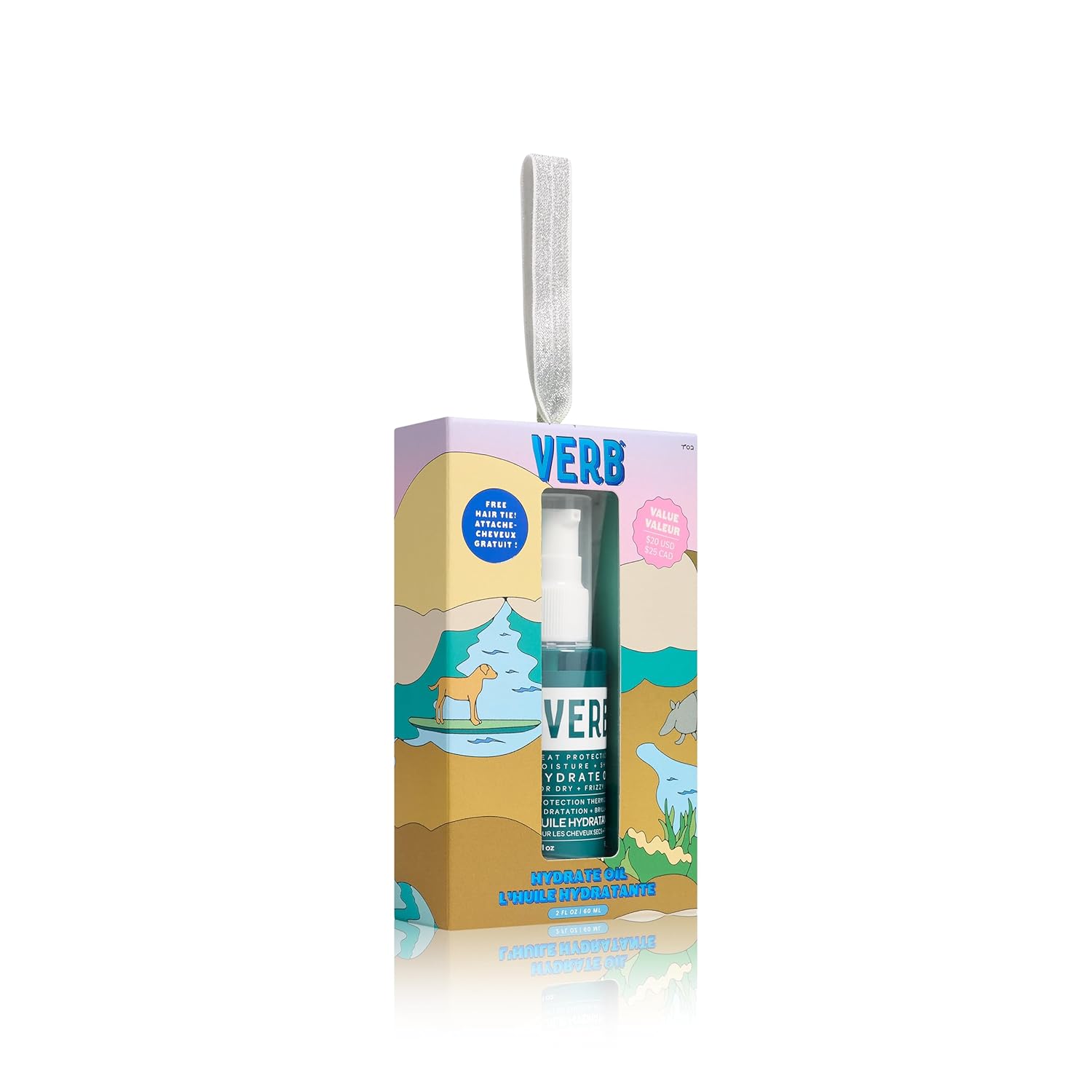 VERB Hydrate Oil - Add Moisture -Increases Shine - Smooth Frizz - Heat Protection for Dry + Frizzy Hair - Amber + Warm Jasmine Scent - Image 2