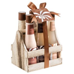 Tropical Milky Coconut Bath & Body Set Skin Care Bath for Women & Men Shower Gel, Bubble Bath, Bath Salts, Body Butter, Body Scrub, Body Lotion - Luxury Spa Set Luxury Body Care Gift Unisex