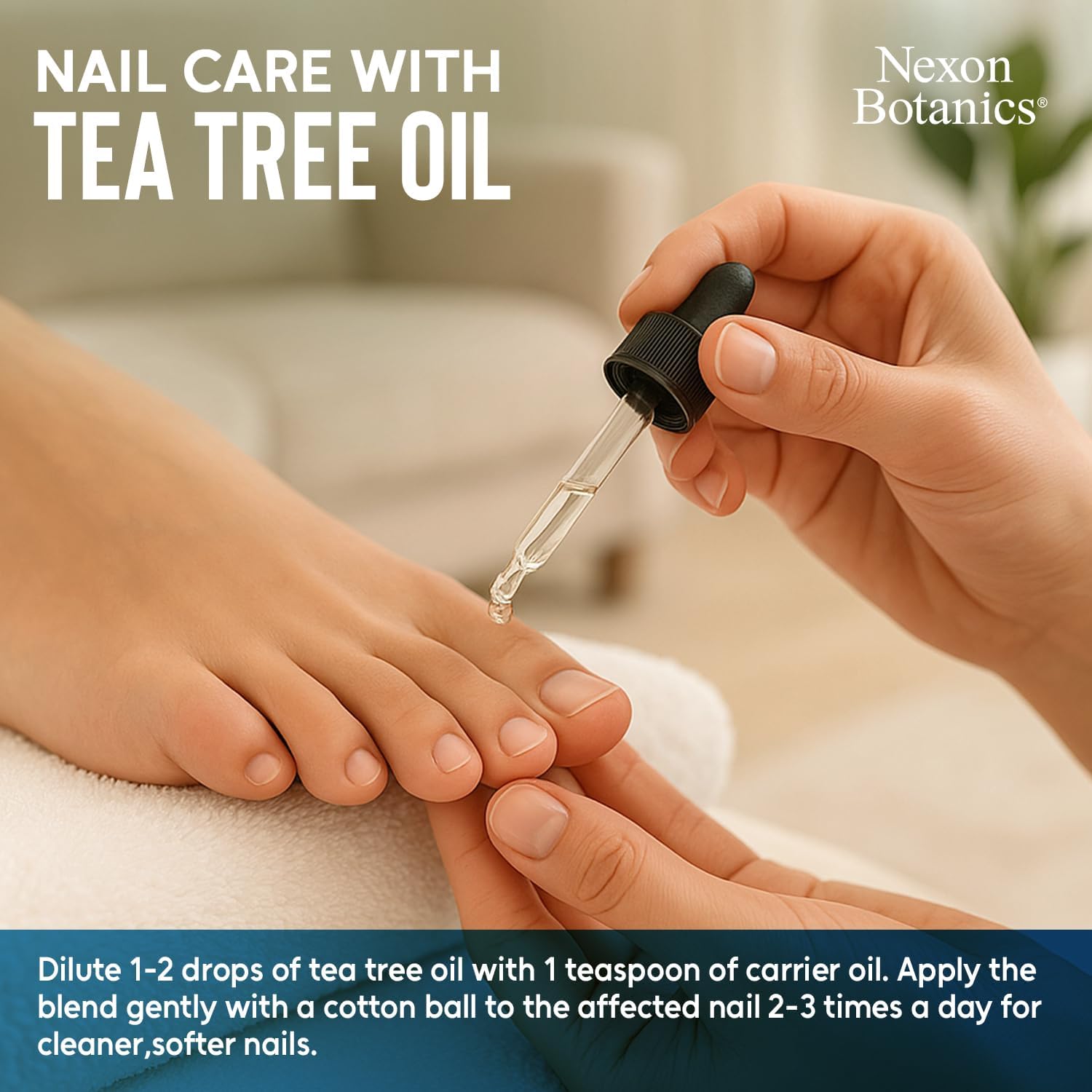 Organic Tea Tree Oil 30 ml - Pure, Natural Melaleuca Alternifolia Essential Oil for Skin, Face, Scalp, Aromatherapy & Diffusers - Nexon Botanics - Image 5