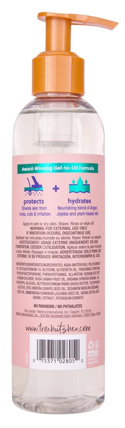 Tree Hut Moroccan Rose Shave Oil Gel 7.7 fl oz Hydrating for All Skin Types - Image 3