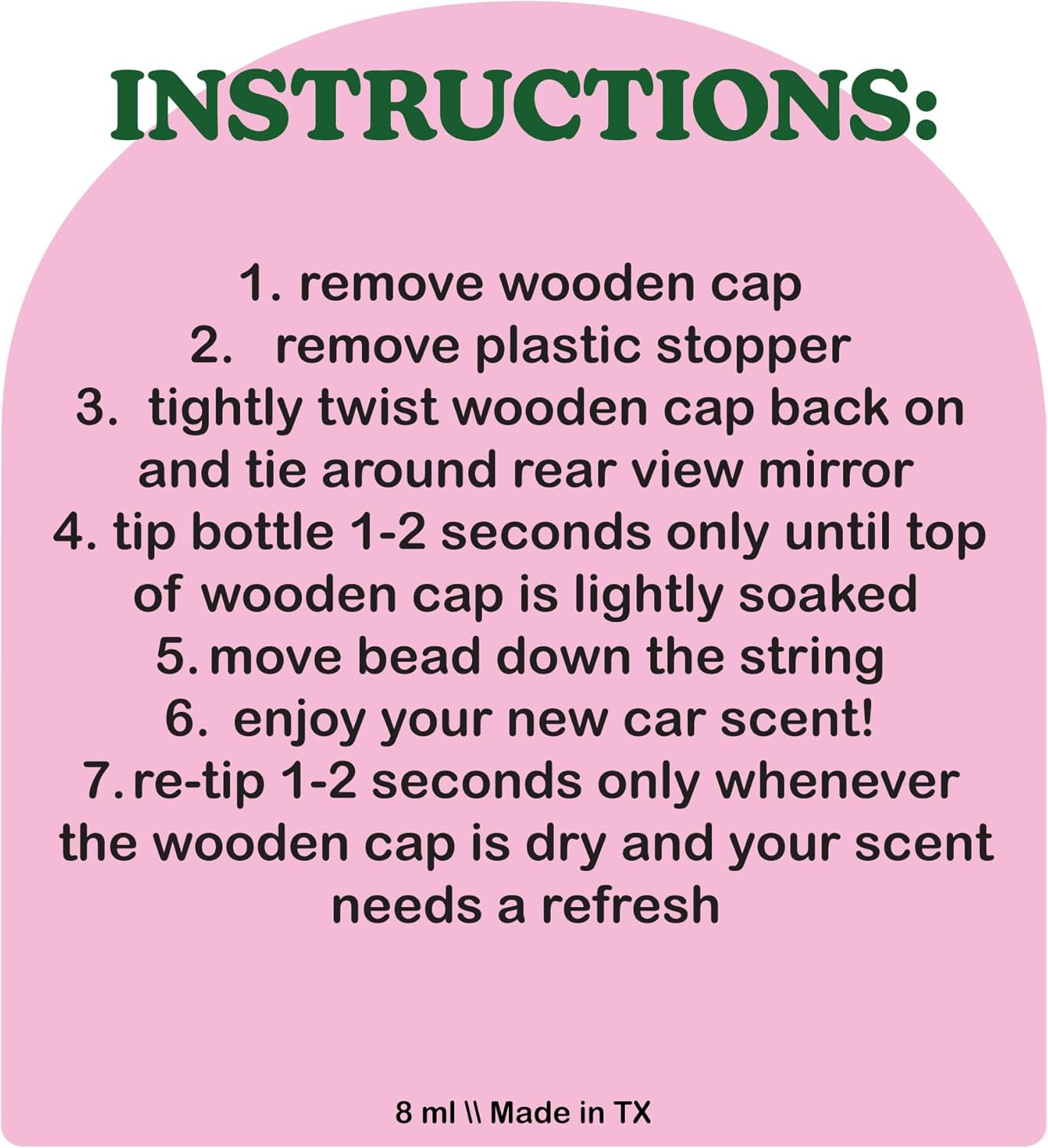 COOLGIRLCANDLES Salted Caramel Pistachio Hanging Car Air Freshener and Essential Oil Diffuser Bottle - Image 4