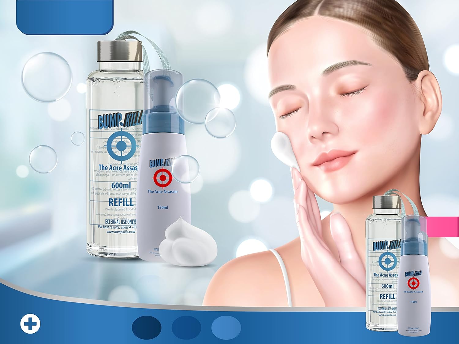 Gentle Acne Treatment Cream and Toner for Sensitive Skin 80% Reduction 4 Weeks - Image 3