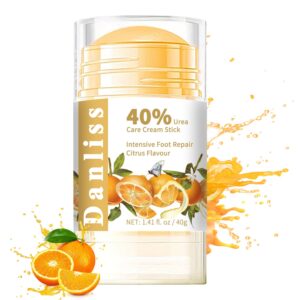 Urea Cream Stick 40 Percent, Heel Balm, Urea Hand Cream Stick and Foot Cream Stick for Dry Cracked, Cracked Heel Treatment, Moisturizer for Dry Skin Care 1.41 Oz (Citrus flavour)