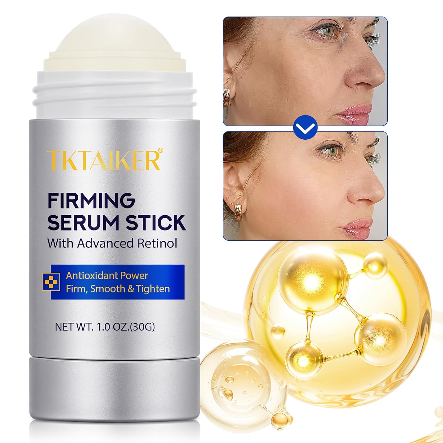 Advanced Retinol Firming Stick 1.0 Oz for Wrinkles and Laugh Lines with Antioxidants and Peptides - Image 2