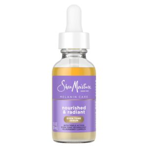 SheaMoisture Melanin Care Even Tone Serum Nourished & Radiant for Clearing & Smooth Complexion, with Triple-Action Even Tone +Elderberry Complex, 1 oz