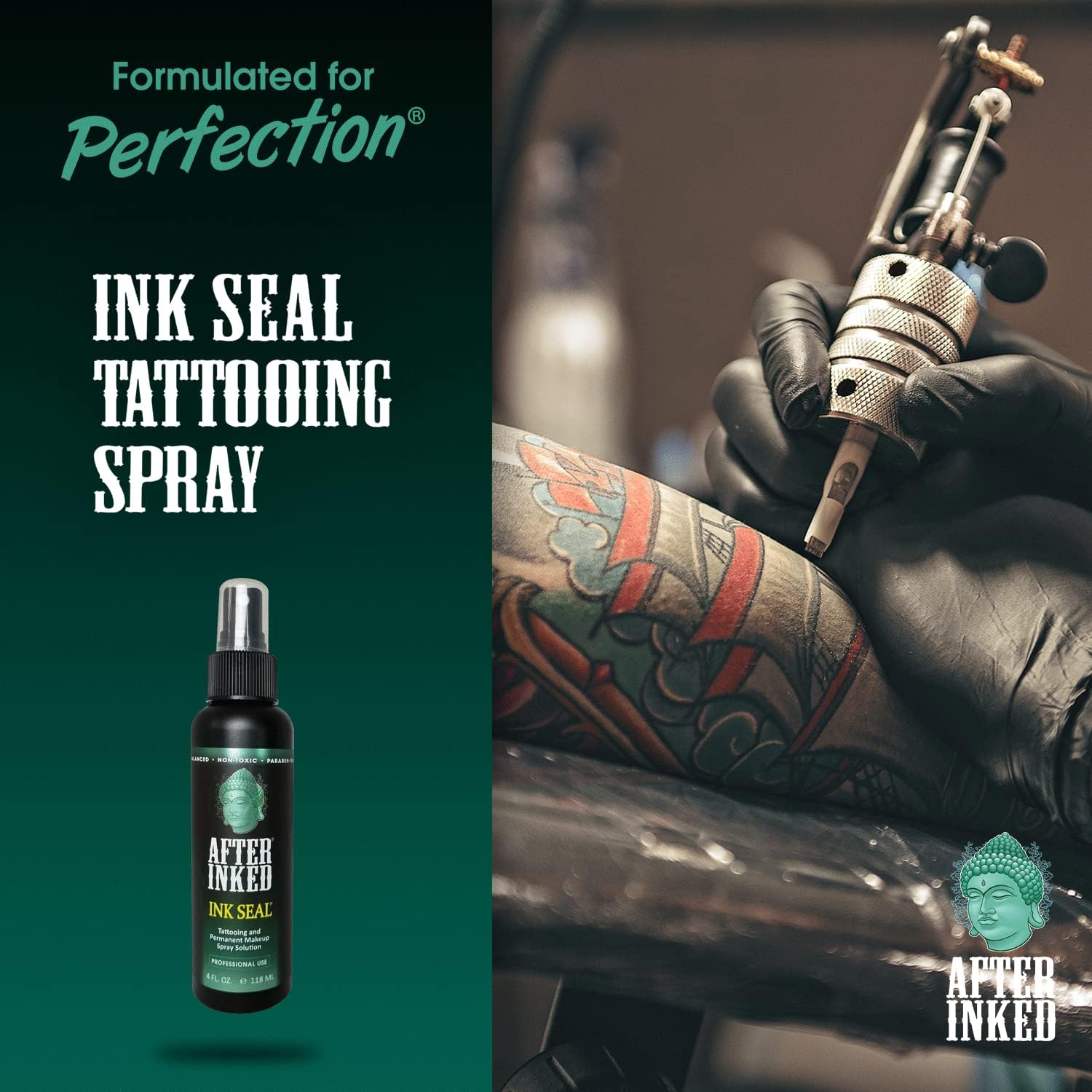 After Inked Gentle Tattoo Aftercare Moisturizing and Cleaning Mist 4oz - Image 2
