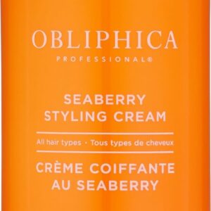 Obliphica Seaberry Styling Cream for Women - Anti-Frizz Control, Normal Hair Products, Damaged Repaired Hair - Hair Mask & Treatment for Protecting Hair & Scalp - 10 Fl Oz