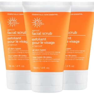 EARTH SCIENCE - Apricot Gentle Exfoliating Facial Scrub for All Skin Types (3 pk, 4 oz.)