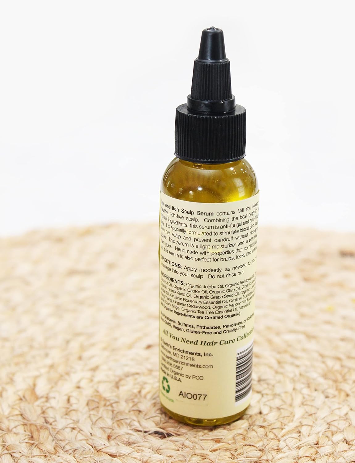 Organic Anti-itch Scalp Treatment, Soothing and Nourishing Treatment for Dry, Flaky Scalps, Anti-Dandruff Scalp Oil Enriched with Tea Tree, Lavender and Rosemary Oil, 2oz - Image 6