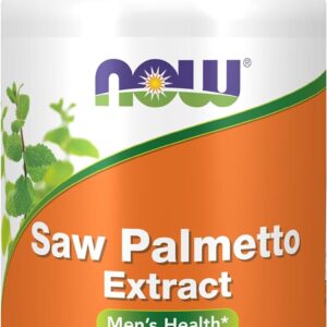 NOW Foods Supplements, Saw Palmetto Extract with Pumpkin Seed Oil and Zinc, Men's Health*, 90 Softgels