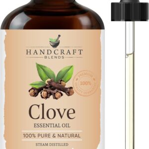 Handcraft Blends Clove Essential Oil - Huge 4 Fl Oz - 100% Pure and Natural - Premium Grade Essential Oil for Diffuser and Aromatherapy, and DIY Soap Making