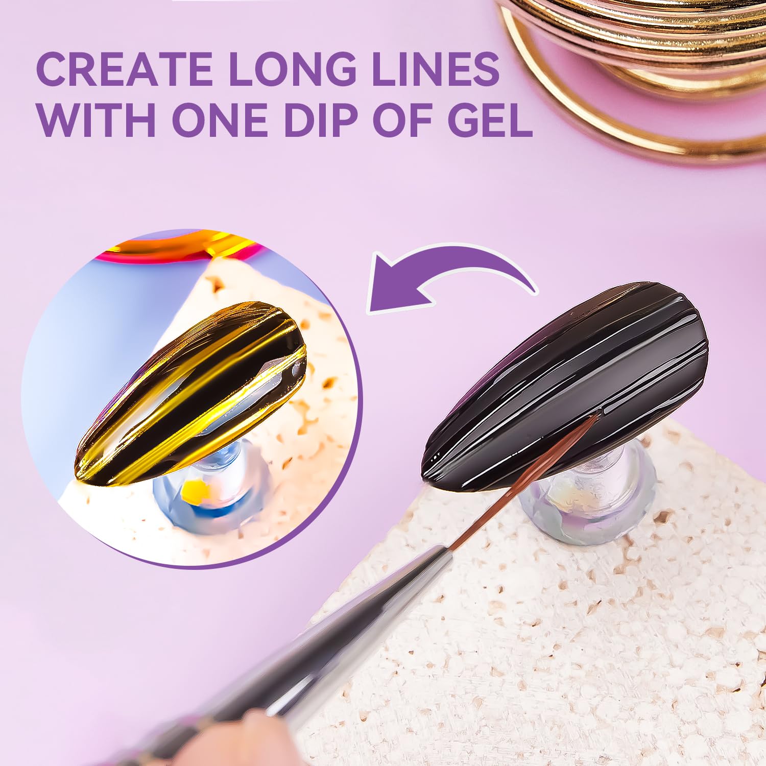 Makartt 8ML No Wipe Clear 3D UV Builder Gel for Nail Art and Chrome Powder Application - Image 8