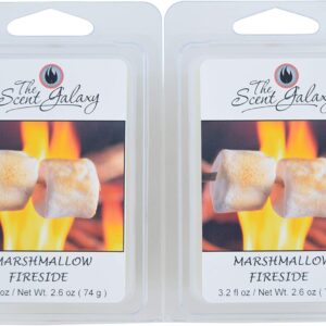 Marshmallow Fireside Wax Melts-Highly Scented Candle Wax Melts-Hand Poured 2 Pack of 6