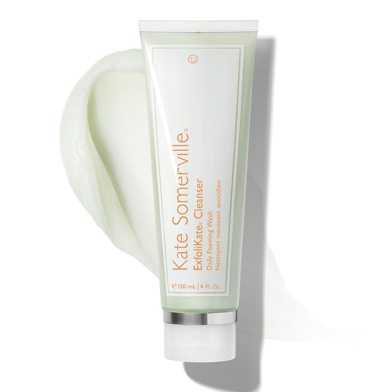 Kate Somerville ExfoliKate Cleanser – Daily Exfoliating Foaming Face Wash – Clinically Formulated Glycolic Acid and Lactic Acid Gentle Facial Scrub