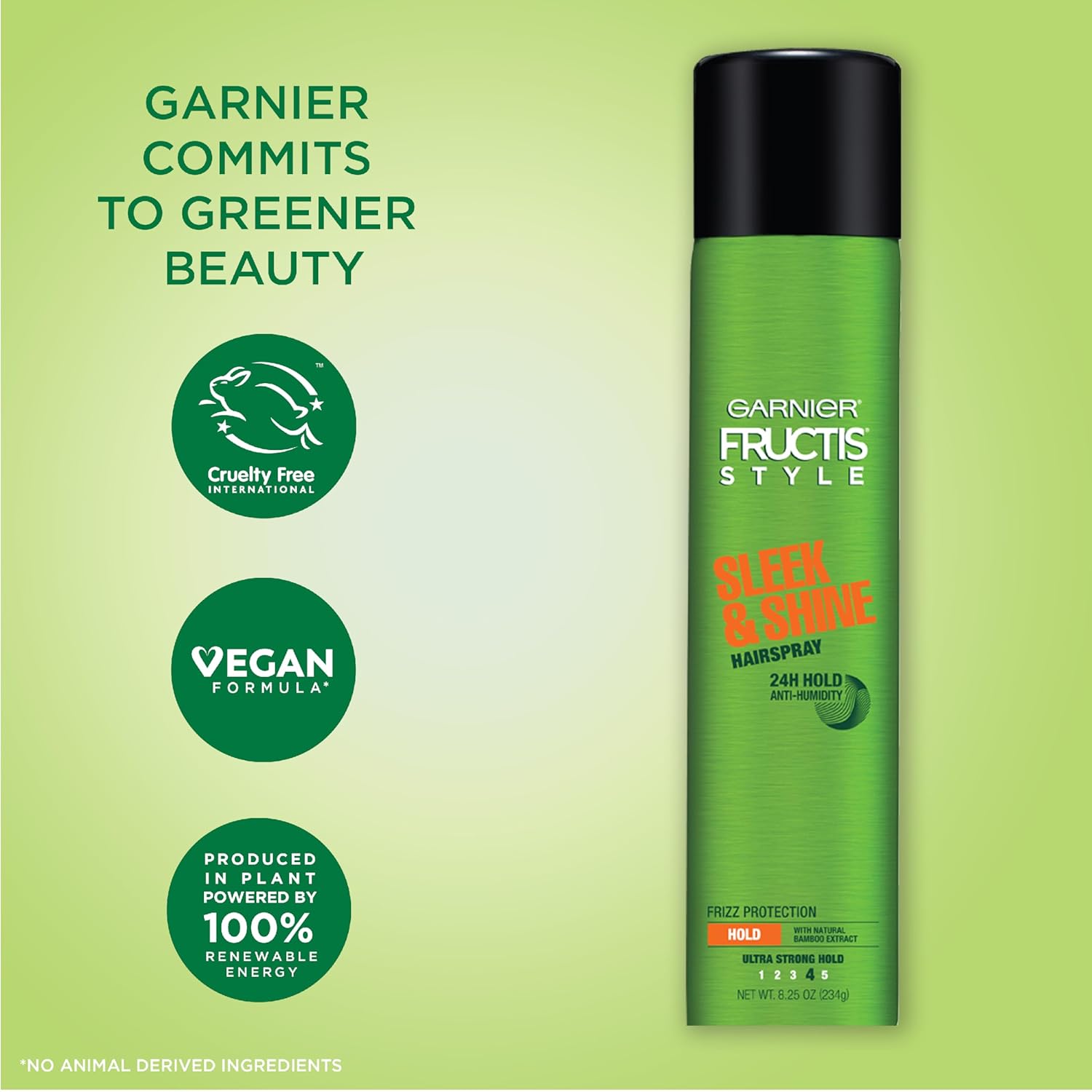 Garnier Fructis Style Sleek and Shine Anti-Humidity Hairspray, Ultra Strong Hold, Frizz Protection 8.25 Oz, 1 Count (Packaging May Vary) - Image 8