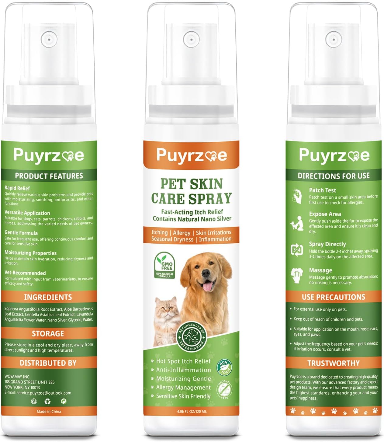 Itch Relief & Hot Spot Spray Treatment for Dogs & Cats - Natural Extract Formula for Anti Itch, Allergy Relief, Stop Scratching, Lickable, Wound Care Spray for All Animals (4.06 Fl Oz) - Image 8