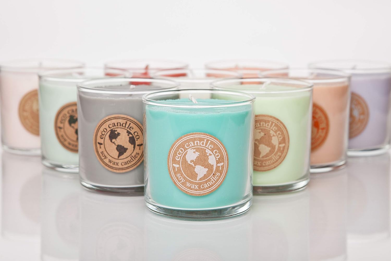 Eco Candle Co. Recycled Candle, Caramel Rum Cake, 6 oz. - Scents of Caramel, Rum, Maple, Almond, Pear, & Vanilla - 100% Soy Wax, No Lead, Kraft Paper Label & Lid, Hand Poured, Midwest Grown Soybeans - Image 4