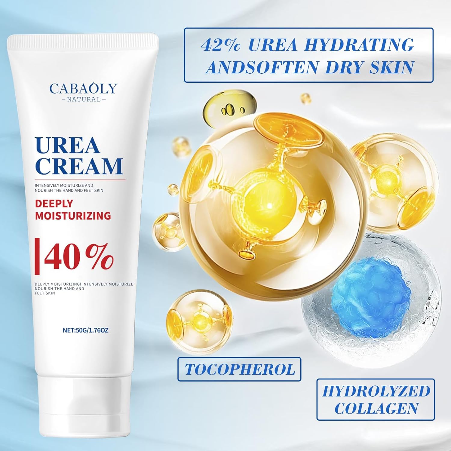 Urea Cream 40% is suitable for the repair and care of dry and cracked feet, heels, knees, elbows and hands. Portable hand cream with moisturizing properties - Image 3