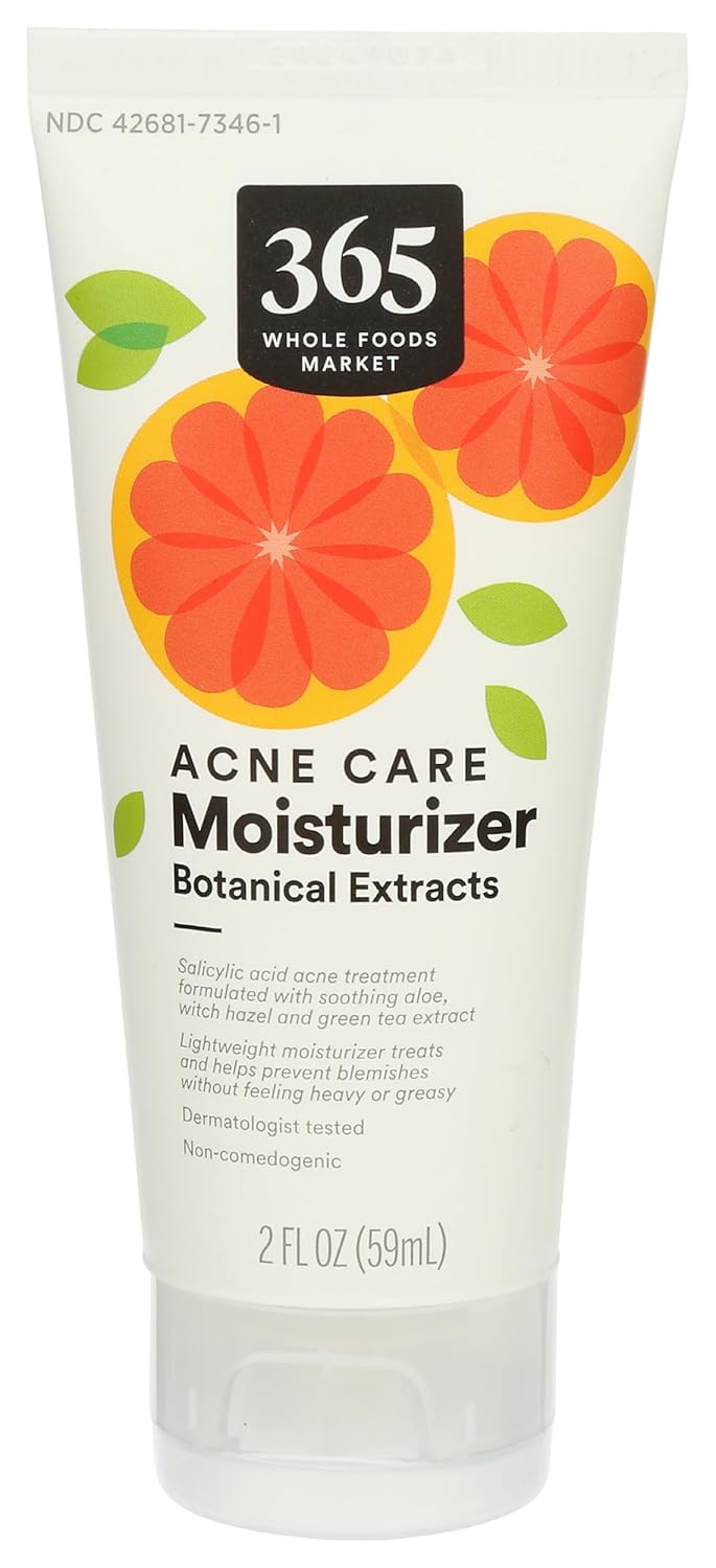 365 by Whole Foods Market, Acne Care Moisturizer with Botanical Extracts, Salicylic Acid Acne Treatment, 2 Fl Oz