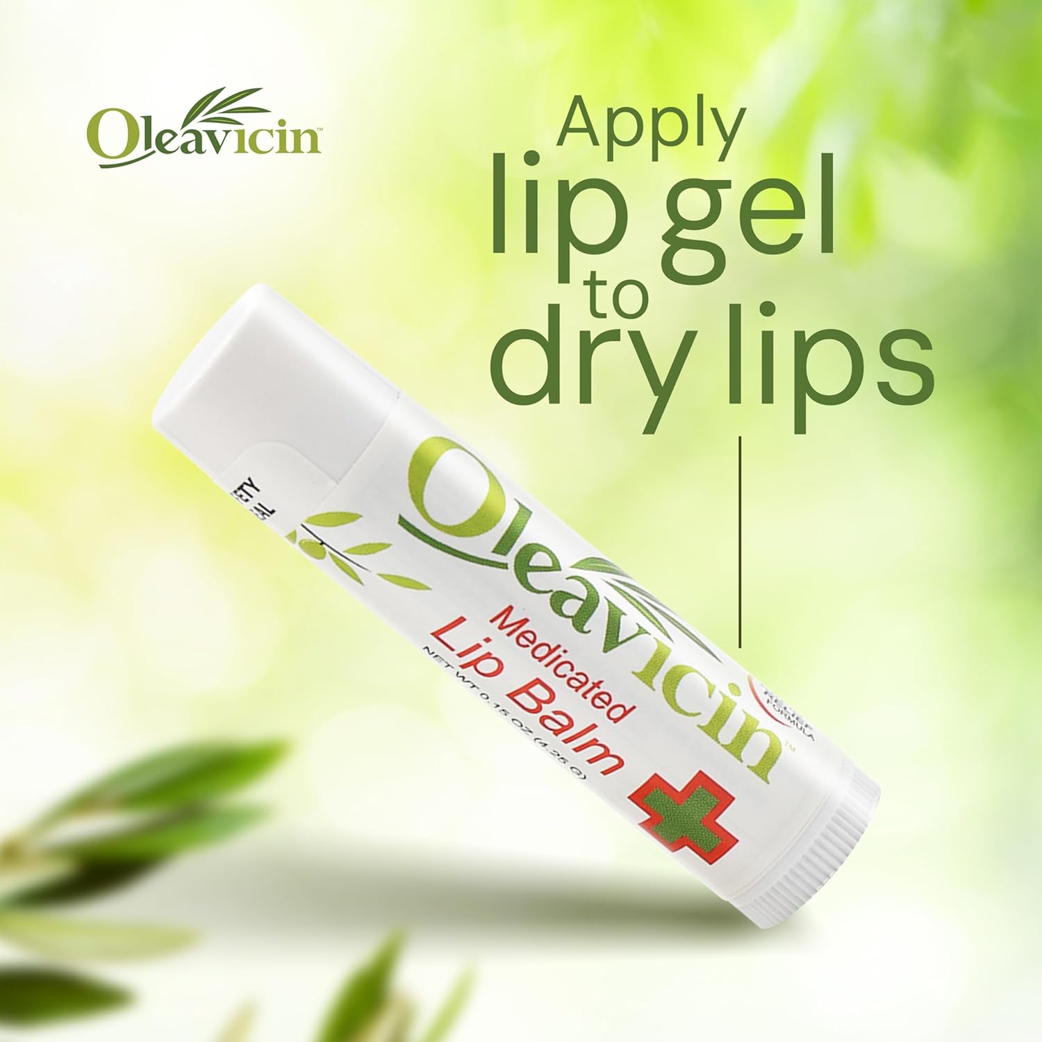 Natural Lip Balm by Oleavicin | Dry Lip Relief | Patented Moisturizing Formula for Chapped Lips | Organic Olive Leaf Extract - Image 6