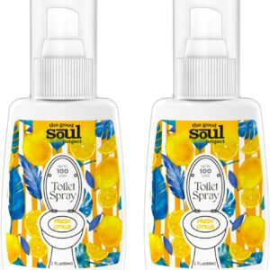 Toilet Spray for Poop, Fresh Citrus, Bathroom Spray Odor Eliminator, 2Fl Oz 2 Pack