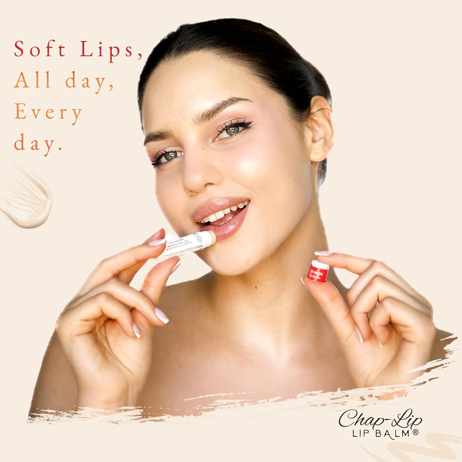 CHAP-LIP Original Lip Balm 24 Pack Bulk Fruit Flavors with Coconut Oil Cocoa Butter - Image 2