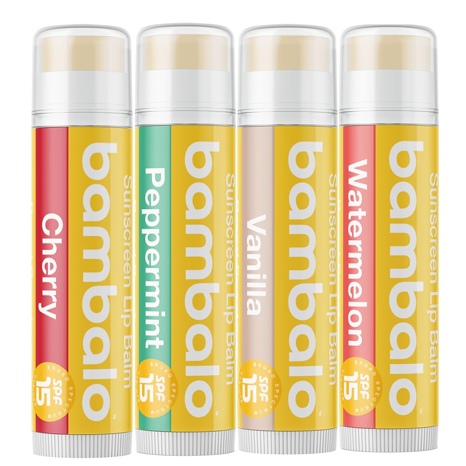 Organic 4-Pack Variety Lip Balm SPF 15 UVA/UVB Hydrating Protection - Image 2
