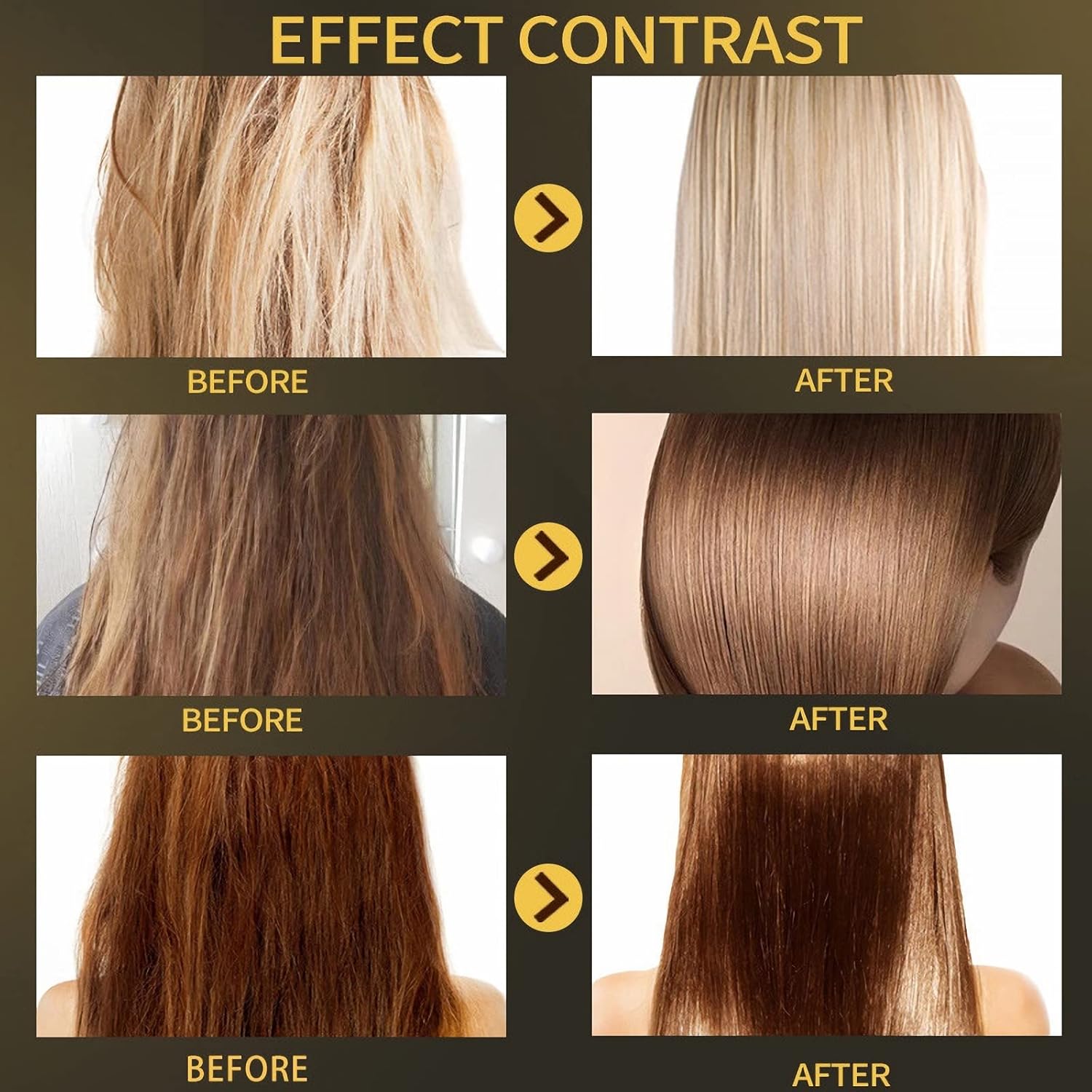 Hair Color Treatment Mask Non-Steaming Baking Cream Repair Hair Conditioner no Of Silicone Oil, Easy To Use (500ml) - Image 5
