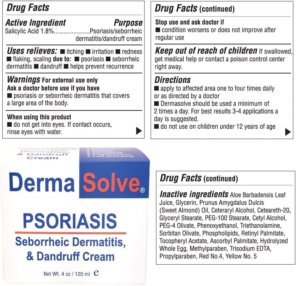 Extra Strength Psoriasis Cream 2 Pack, 4oz Each, for Dermatitis and Dandruff - Image 5