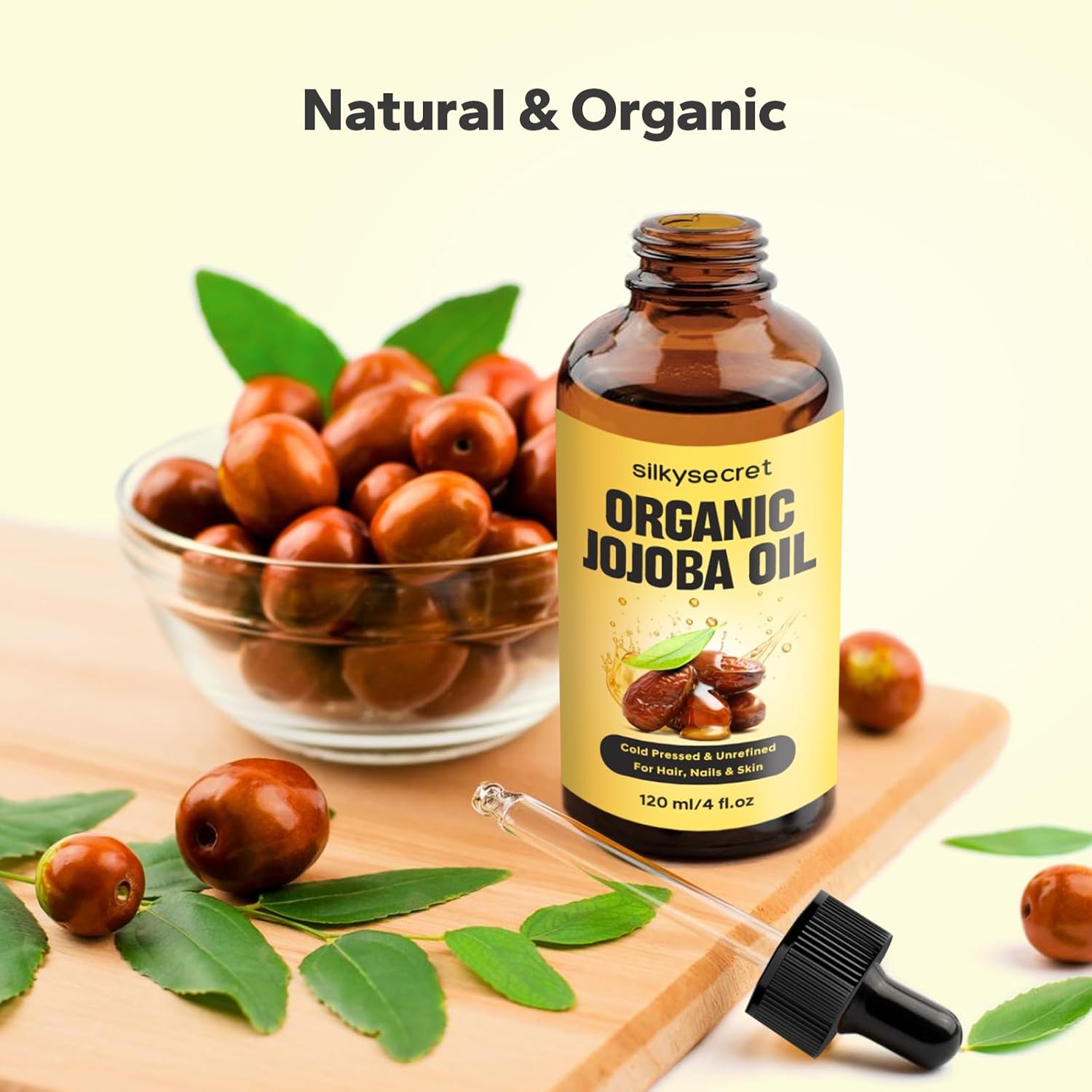 Organic Jojoba Oil 4 oz - Natural Moisturizer for Skin, Hair, and Nails - Image 2