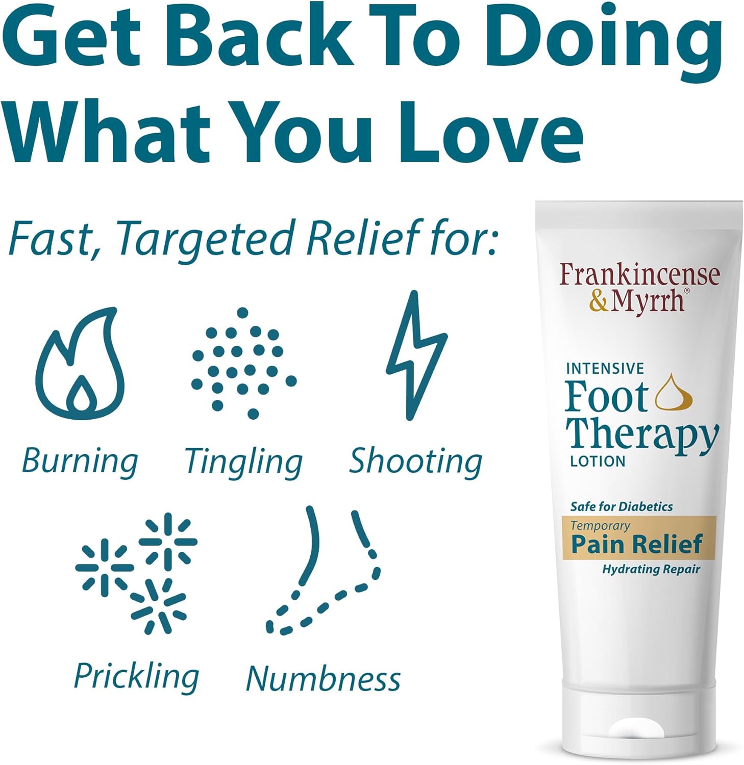 Frankincense and Myrrh Foot Pain Relief Cream Intensive Therapy Lotion 3 Ounce 2-Pack - Image 2
