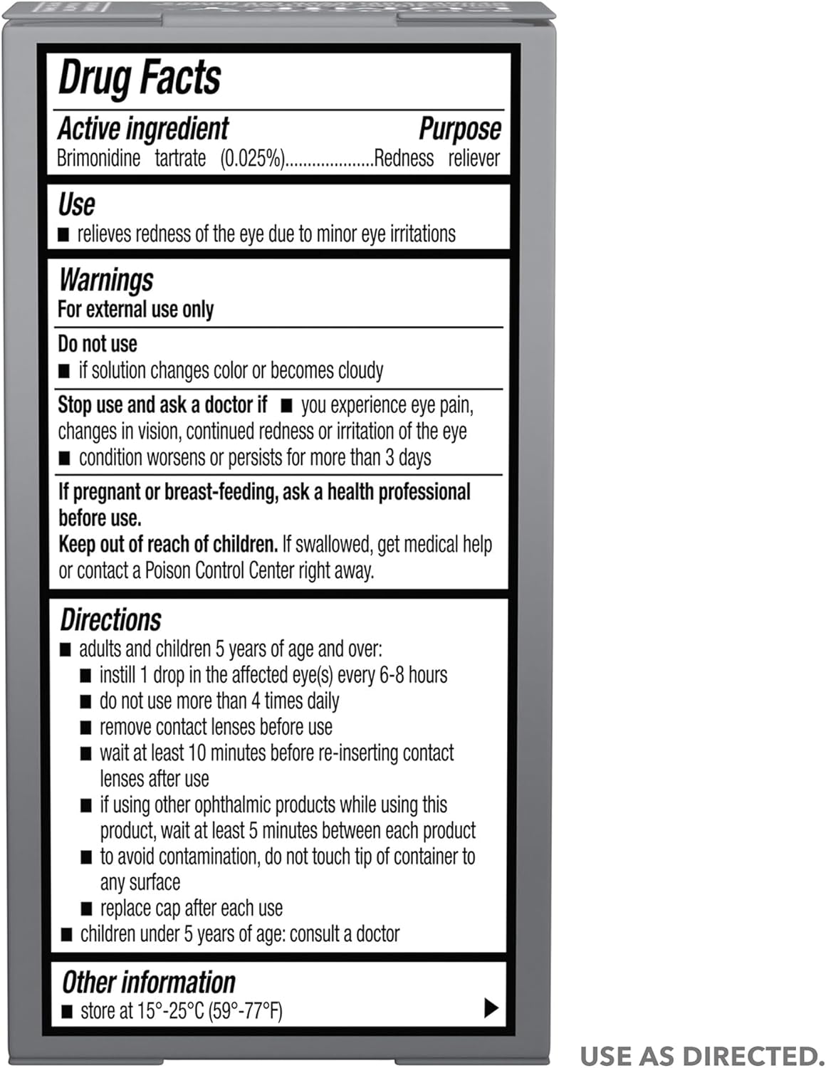 LUMIFY Eye Drops for Red Eyes, Redness Reliever for Brighter Looking Eyes, Works in 1 Minute & Lasts Up to 8 Hours, Eye Drops, 0.25 Fl Oz (7.5mL) - Image 8