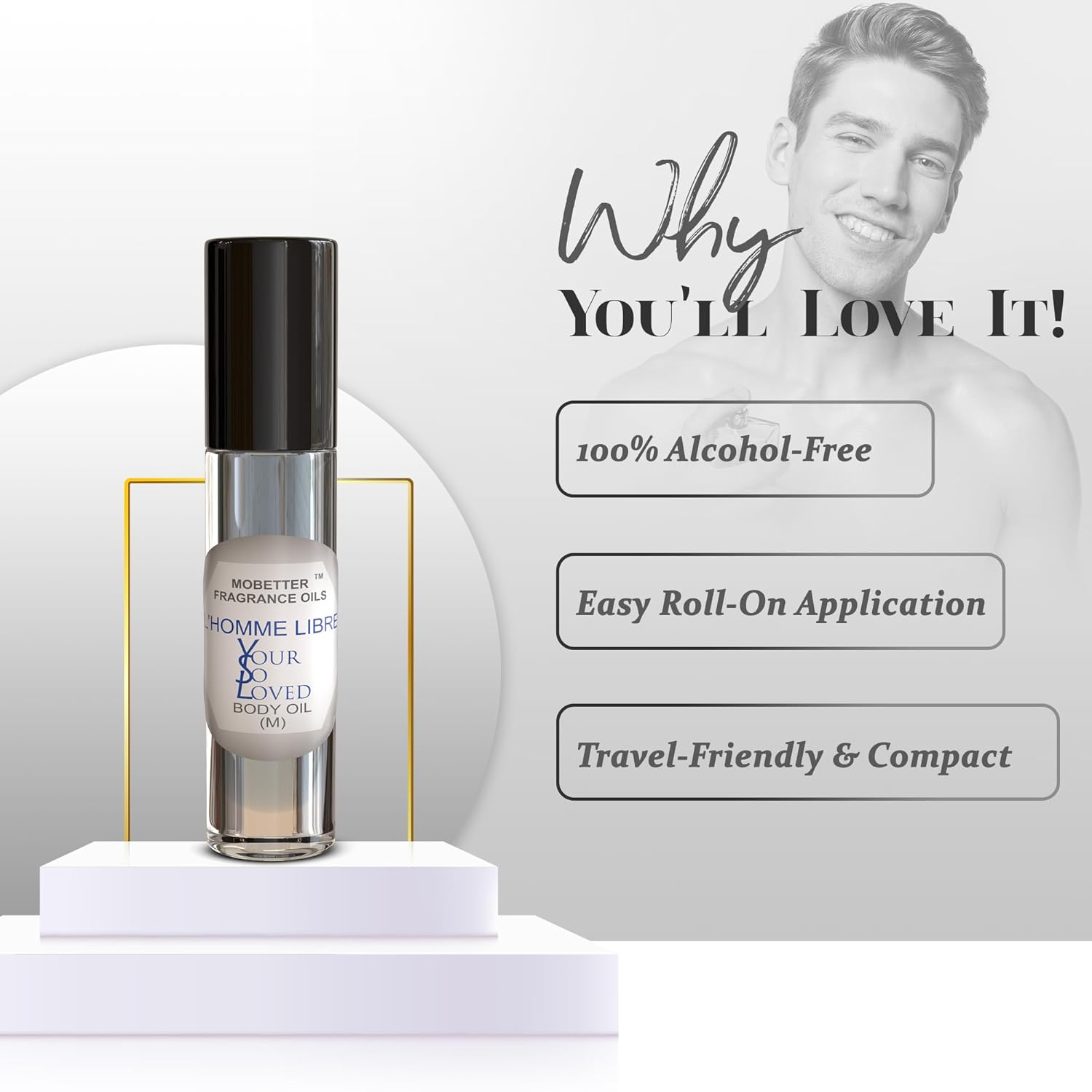 MOBETTER FRAGRANCE OILS L'Homme Libre Your So Loved Men Fragrance Body Oil - Image 3