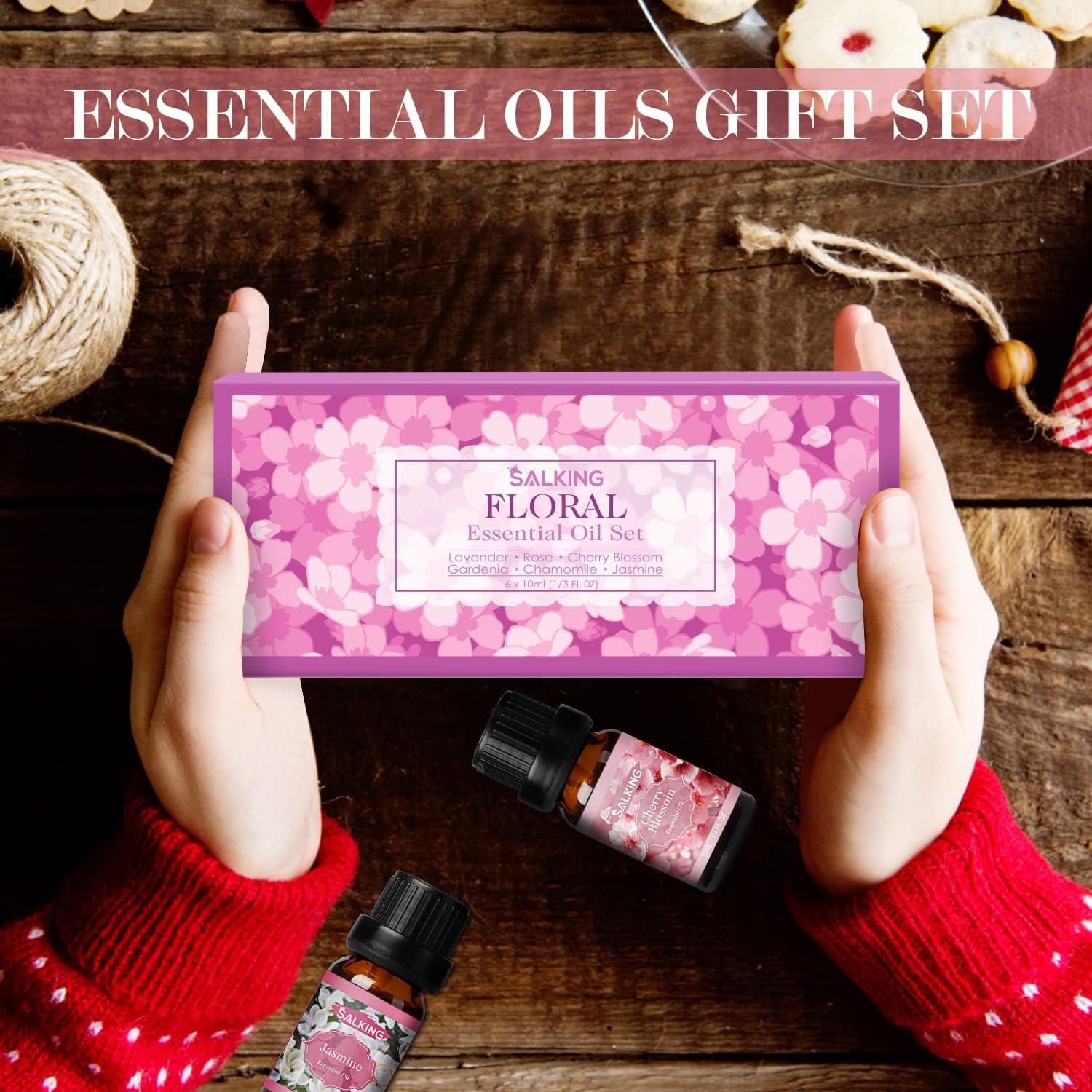 SALKING Premium 6 x 10 ML Floral Essential Oils Set for Diffusers - Image 7