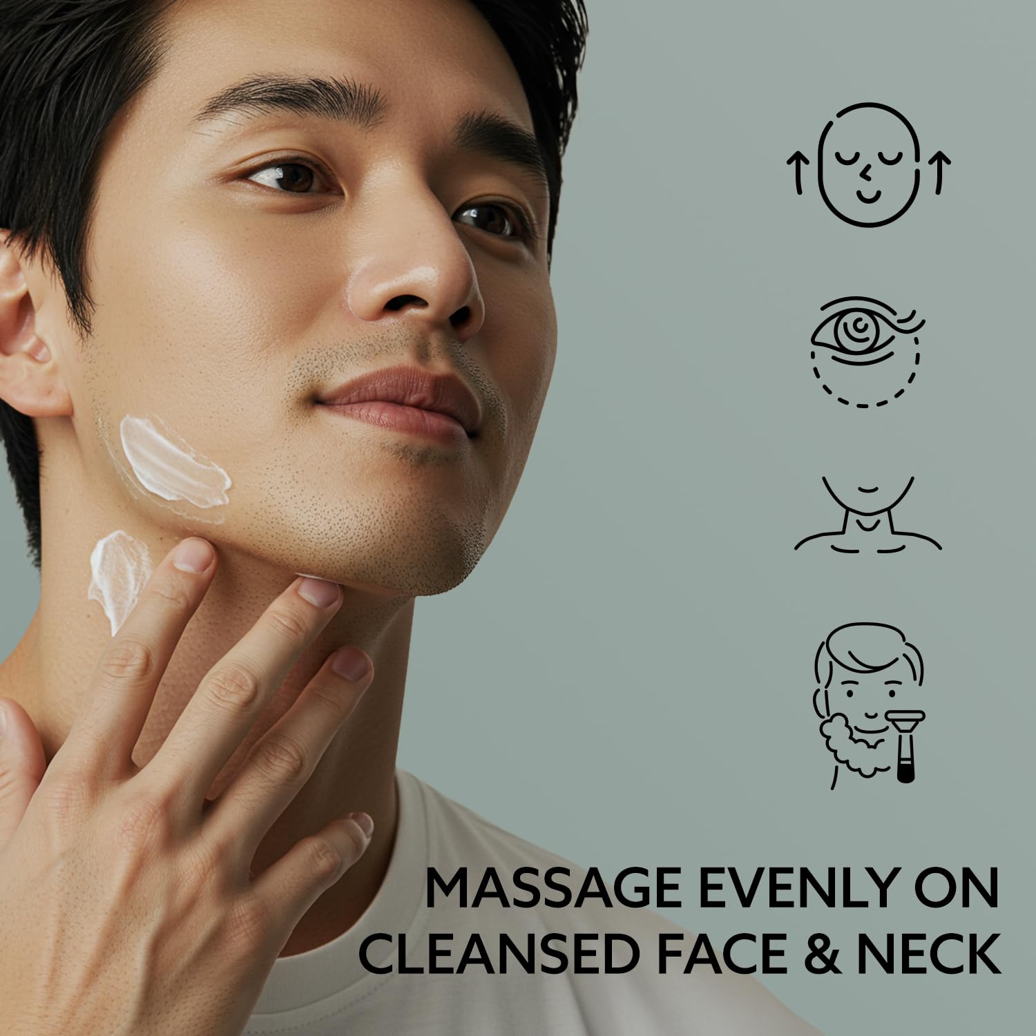 Korean 6-in-1 Men's Anti-Aging Face Cream 1.7 oz Retinol Collagen for Wrinkles & Eye Bags - Image 6