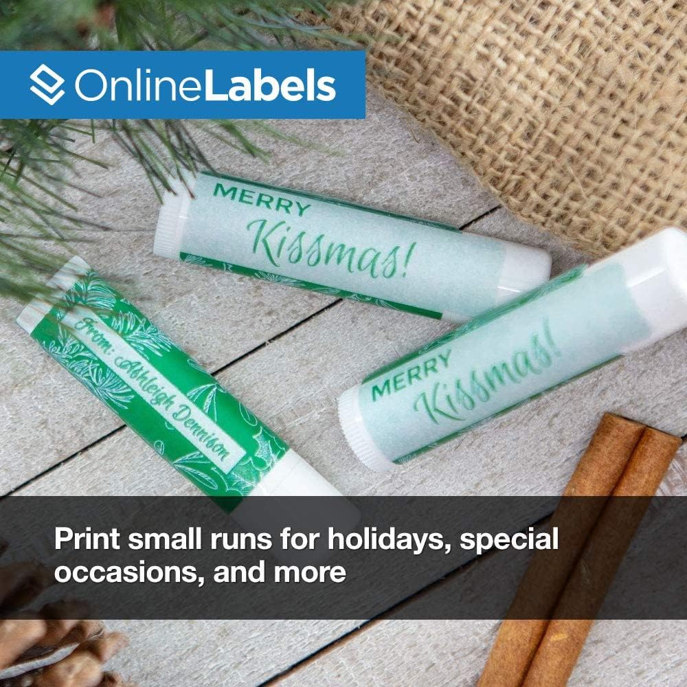 White Matte Printable Lip Balm Labels 2.125 x 2.125 Inch Pack of 1200 Labels - Image 7
