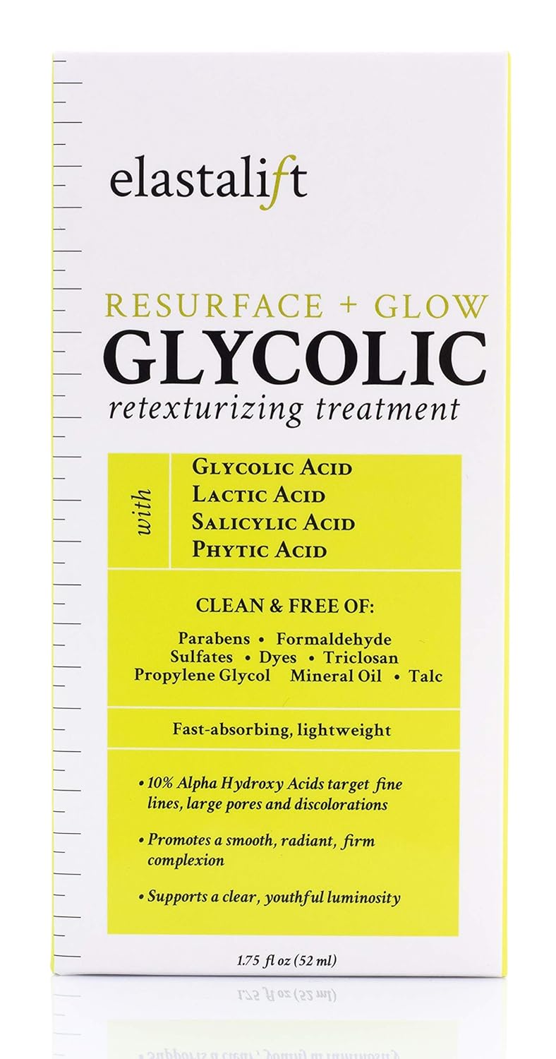 Elastalift Resurfacing Glycolic Acid Facial Peel Serum, Anti-Aging Dark Spot Corrector Facial Peel Reduces Enlarged Pores, Minimizes Fine Lines, Evens Skin Tone, Exfoliating Chemical Peel, 1.75 Fl Oz - Image 4