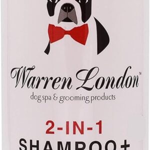 Warren London 2 in1 Pet Shampoo and Conditioner for Dogs, Puppys, & Cats | Best Dog Shampoo and Conditioner for Dry Itchy Skin | Dandruff Shampoo for Cats & Dogs | Made in USA | 17oz