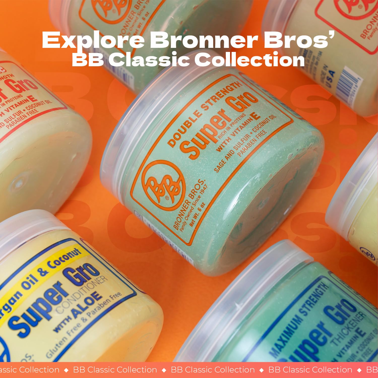 Bronner Bros 6 oz Argan Coconut Super Gro Hair Gel Dry Scalp Formula - Image 7