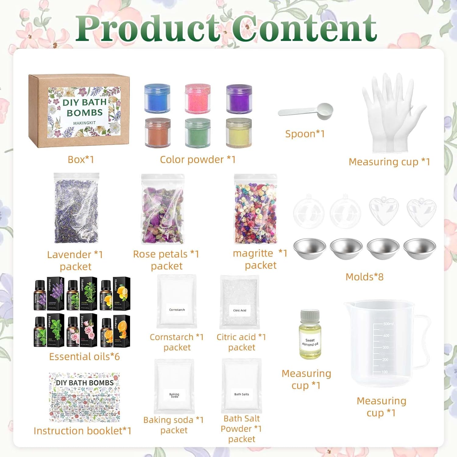 33-Piece DIY Bath Bomb Making Kit with Soap Supplies for Women and Girls - Image 3