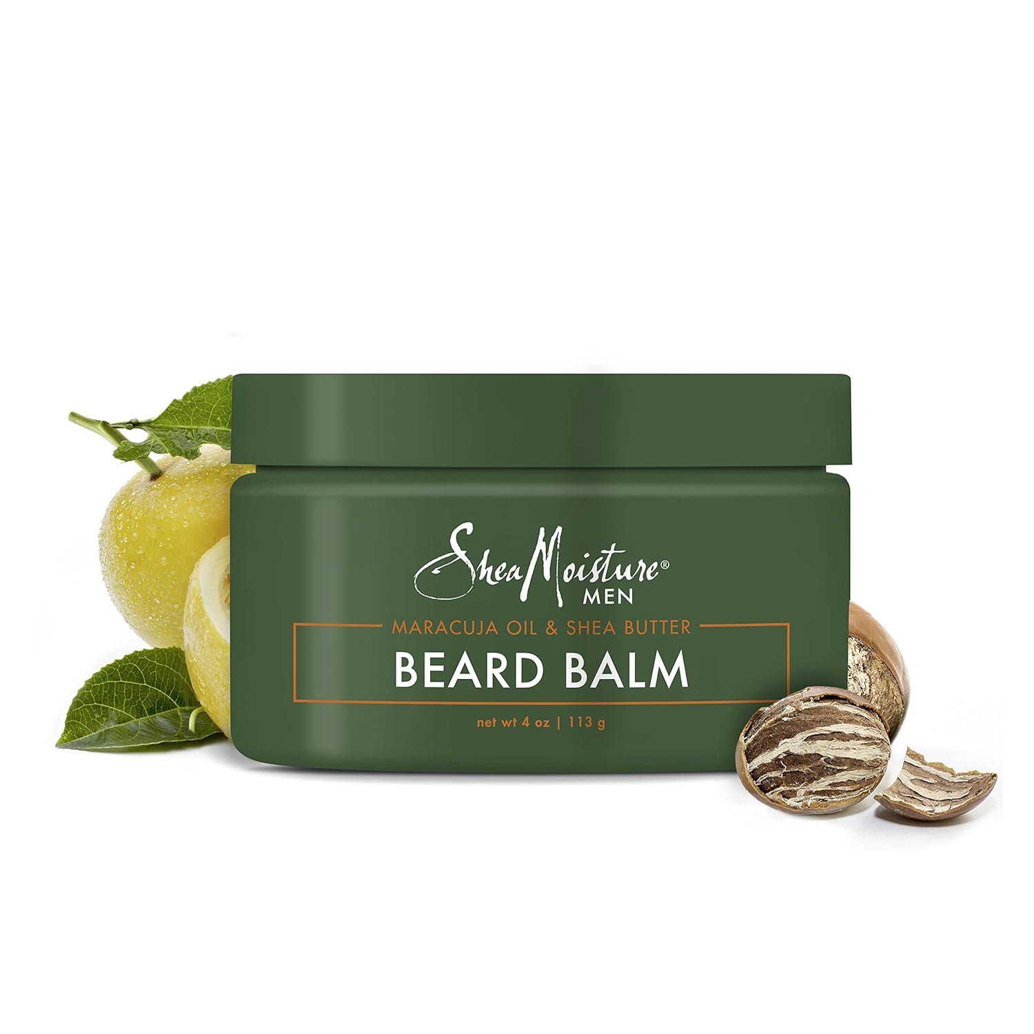 SheaMoisture Beard Oil & Beard Balm - Beard Kit for Men w/Maracuja & Fair Trade Organic Shea Butter, Dry Beard Oil, Softener & Conditioner (2 Piece Set) - Image 3