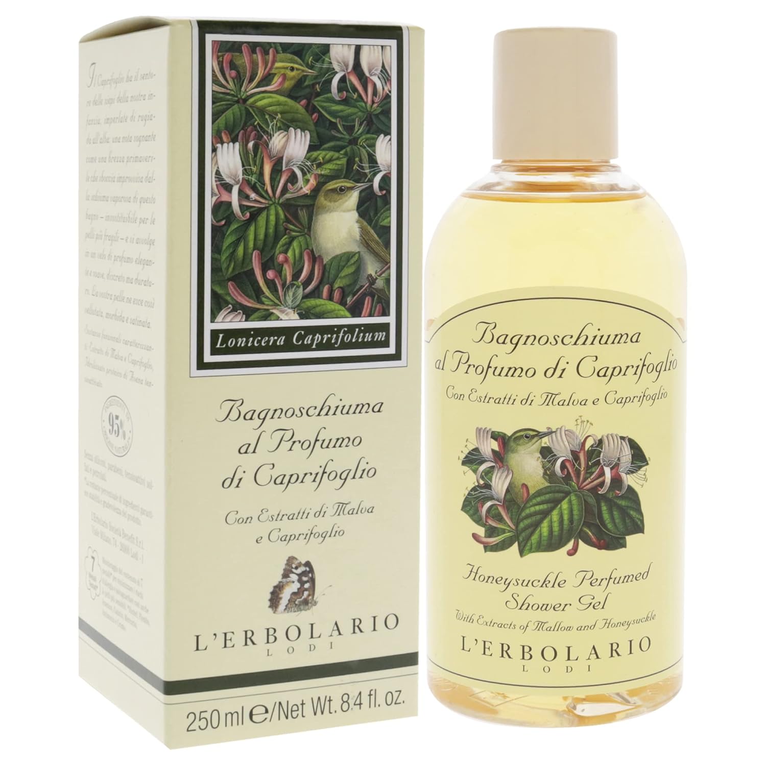L'Erbolario Shower Gel - Moisturizing Body Wash for Smooth Skin - Softening and Nourishing Floral Body Soap for Delicate Skin - Honeysuckle - 8.4 oz - Image 3