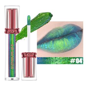 Super Stay Lip Gloss,Multichrome Colorstay Overtime Lipcolor,Highly Pigmented Instant Glitter Liquid Lip Makeup,0.12 Fl Oz (04, 3.5ml)