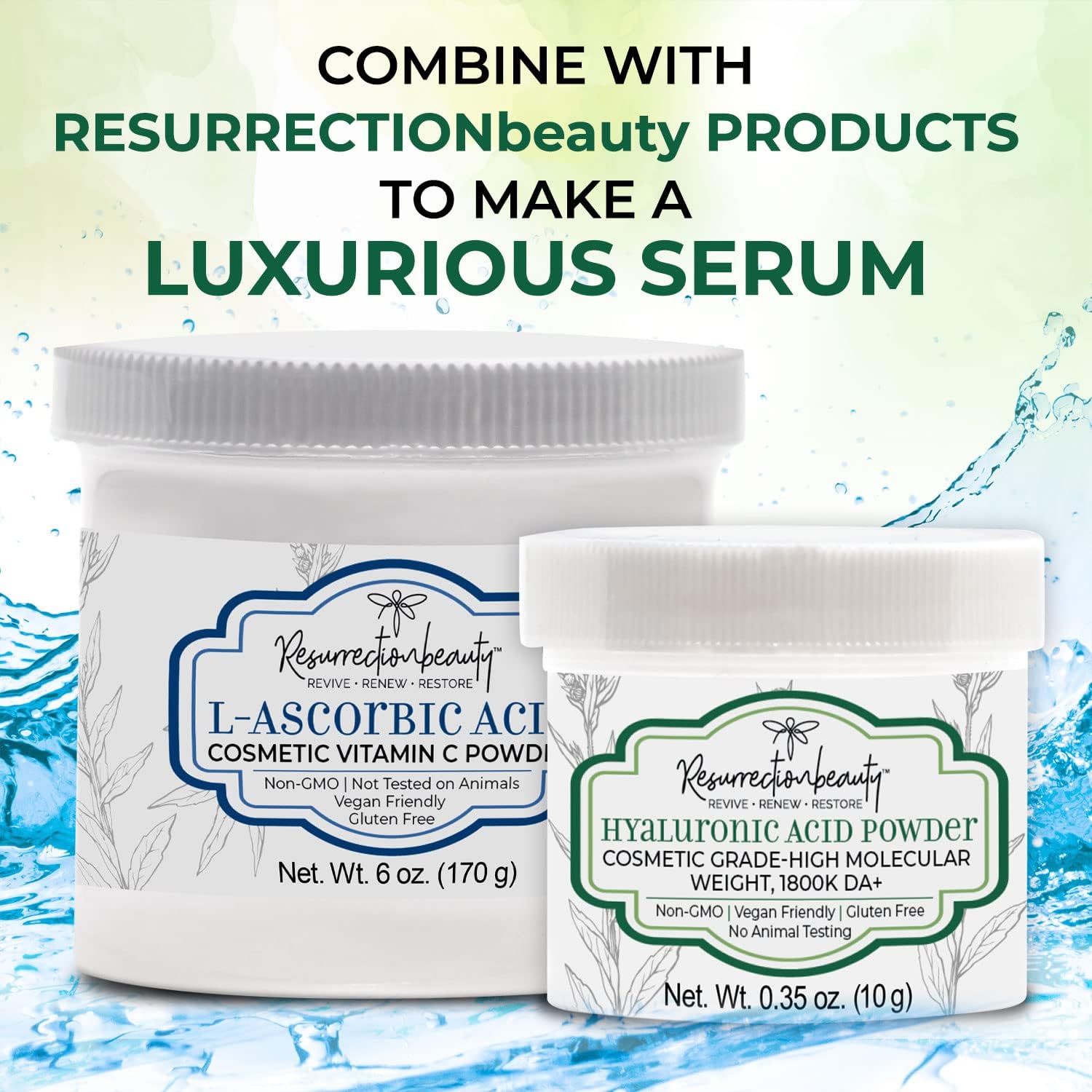 100% Pure L-Ascorbic Acid (Cosmetic Vitamin C Powder for Face) to Make Your Own Premium Beauty Serum, Skincare Mask Treatment, Hyaluronic Serums with Vit C & DIY Facial Skin Care Products 6 OZ - Image 7