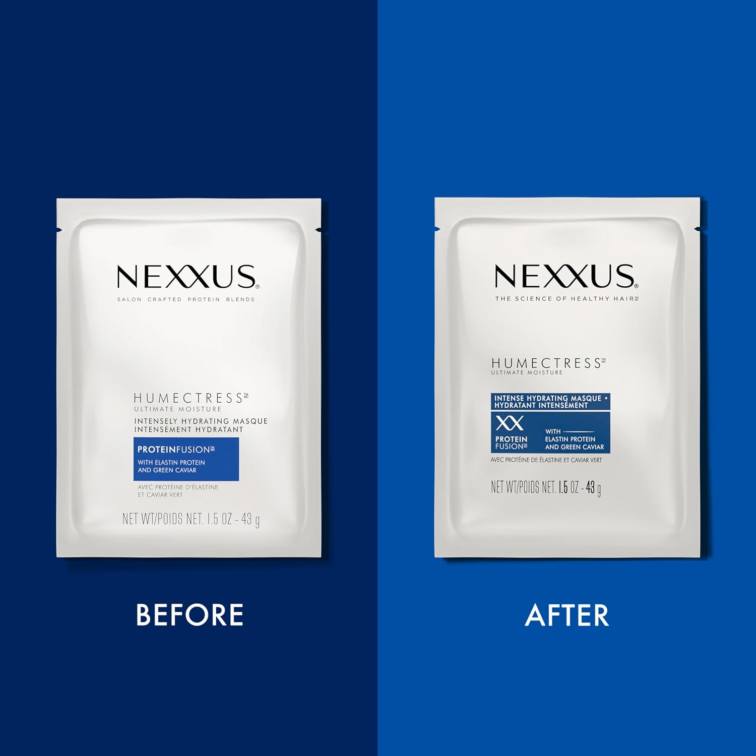 Nexxus Humectress Moisturizing Hair Masque for Dry Hair Pack of 10 deep conditioning hair treatment 1.5 oz - Image 6