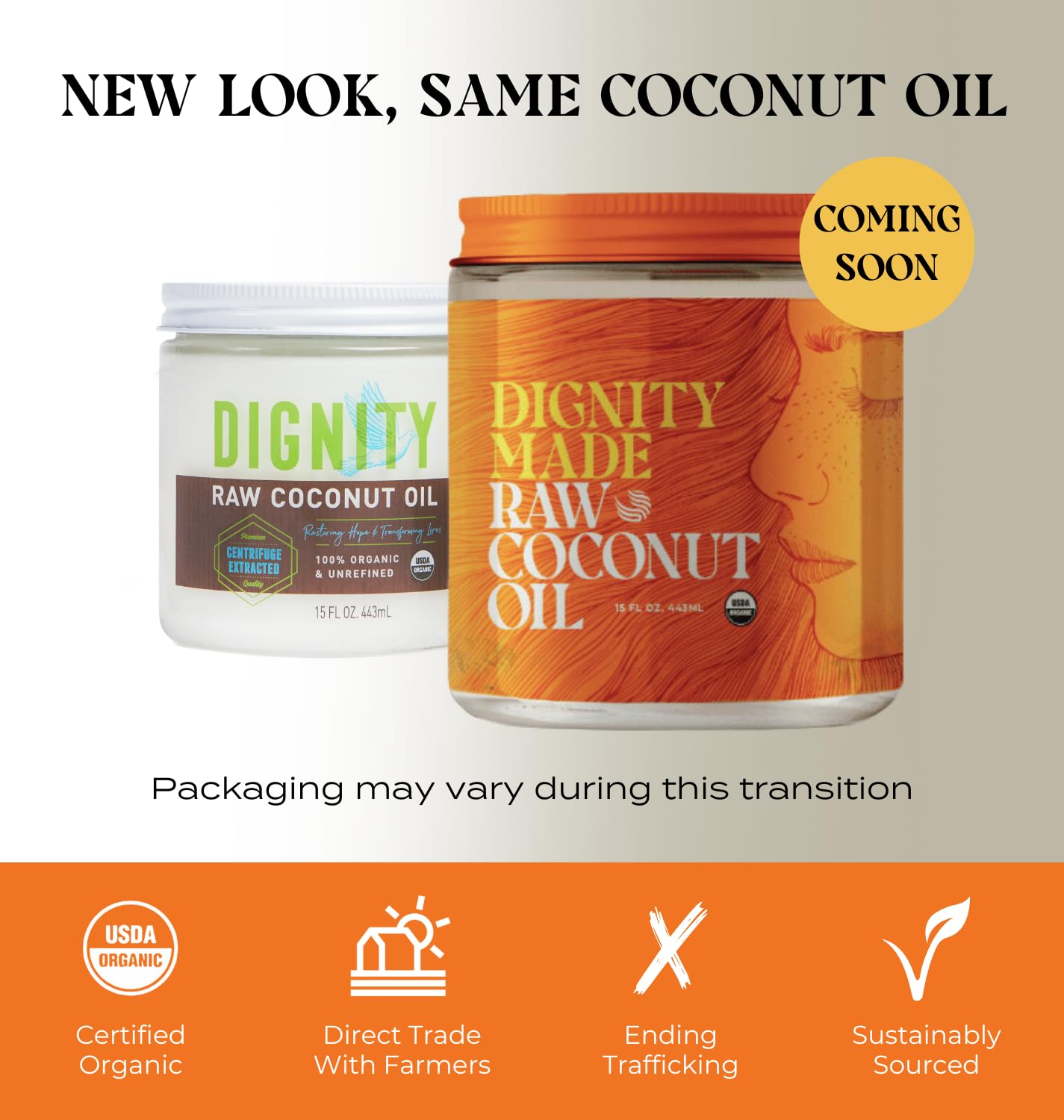 Raw Organic Coconut Oil โ Unrefined Coconut Oil for Skin, Hair & Cooking - Nutrient Rich Centrifuge Extracted, Non-GMO, Mild Flavor (15 FL Oz, Pack of 1) - Image 2