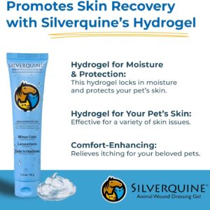 Pet Cut & Itch Care - Hot Spot Gel for Dogs and Cats - Hydrogel - Skin & Coat Care - Anti-Itching for Cats - for Cuts, Burns, Skin Irritation - Pet Recovery – 1.5OZ