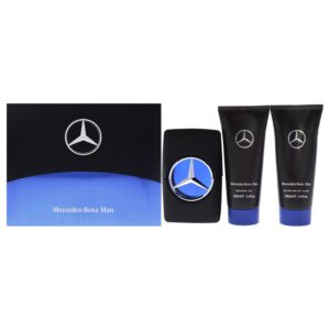 Mercedes-Benz Man - Men's Curated Eau De Toilette And Shower Care Gift Set Collection - Eau De Toilette Spray, Shower Gel, And Aftershave - Shave Plus Cologne In Iconic Men's Fragrance - 3 Pc